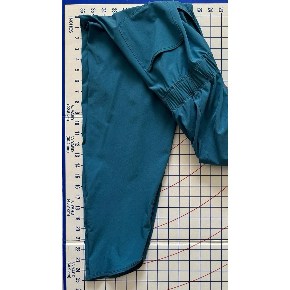 Patagonia Womens Fleetwith Romper Teal Jumpsuit XS Crossover Back Athleisure - Picture 13 of 14